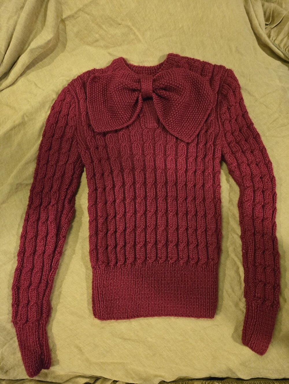 Handmade Reproduction 1940s Sweater Small - Picture 4 of 7